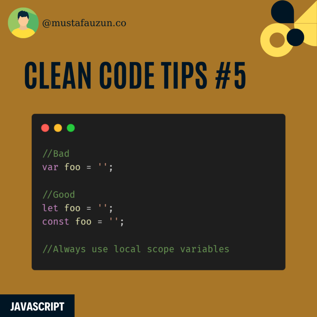 javascript-clean-code-tips-5-mustafa-uzun-blog