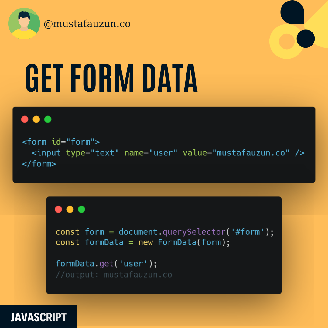 Javascript Get Form Data Values