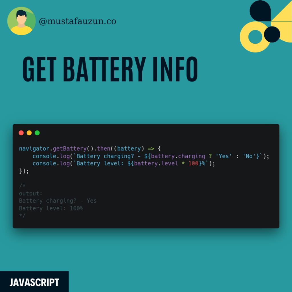 javascript-get-battery-info-mustafa-ate-uzun-blog