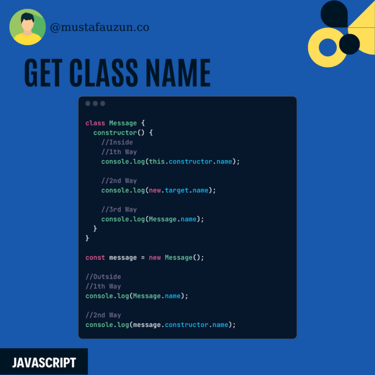 Javascript Get Class Name Mustafa Uzun Blog