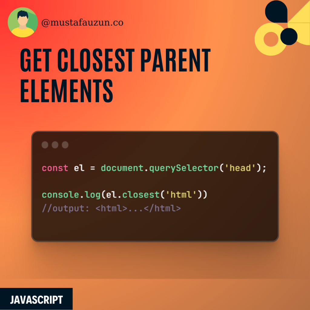 html get closest parent