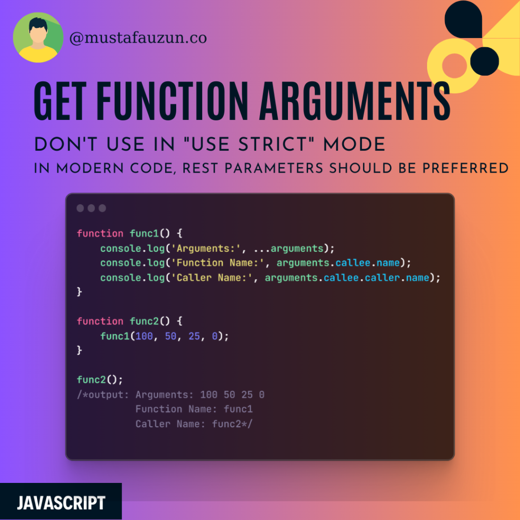 Javascript Get Function Arguments