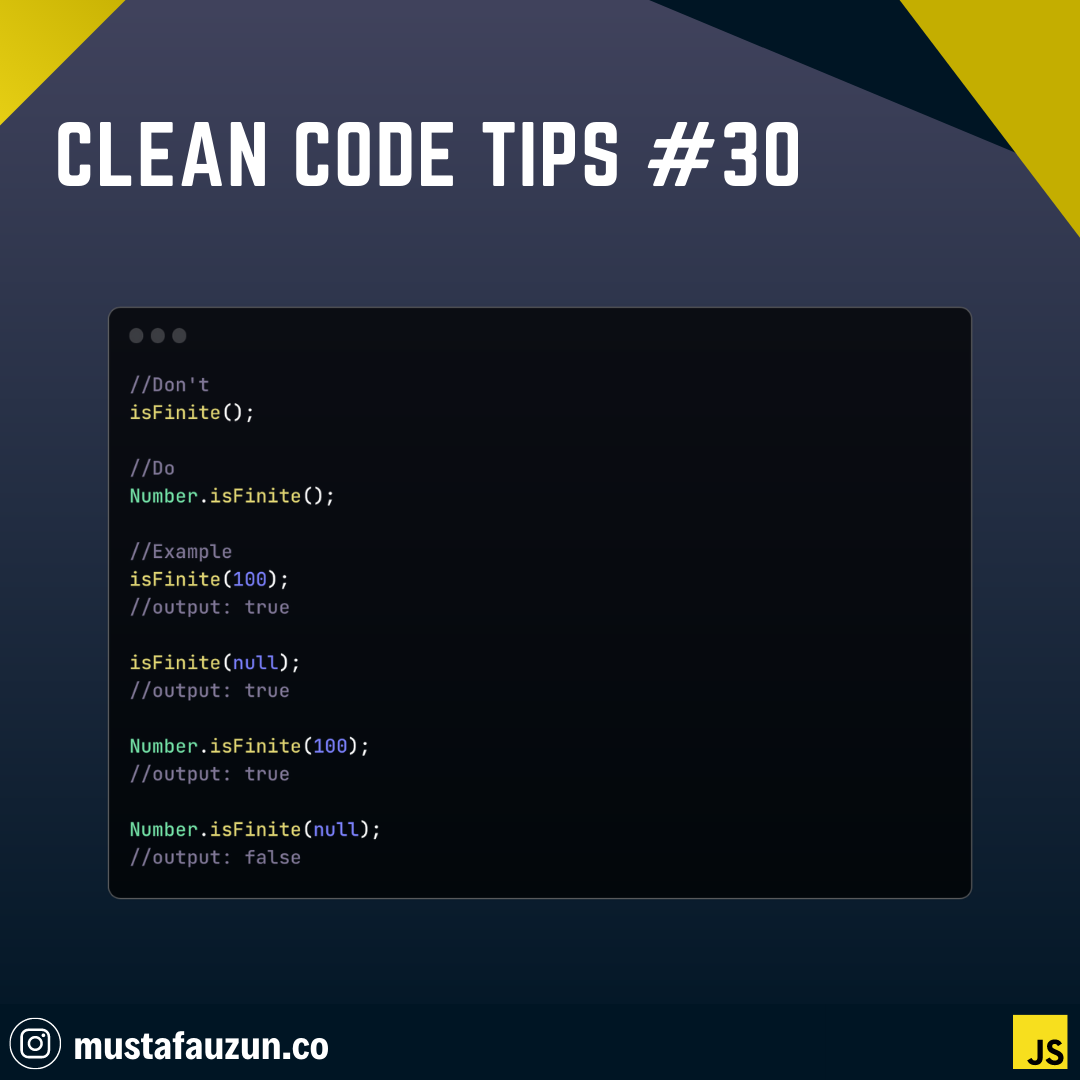 Javascript, Clean Code Tips #30 