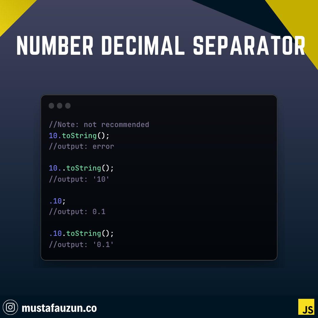 Javascript, Number Decimal Separator