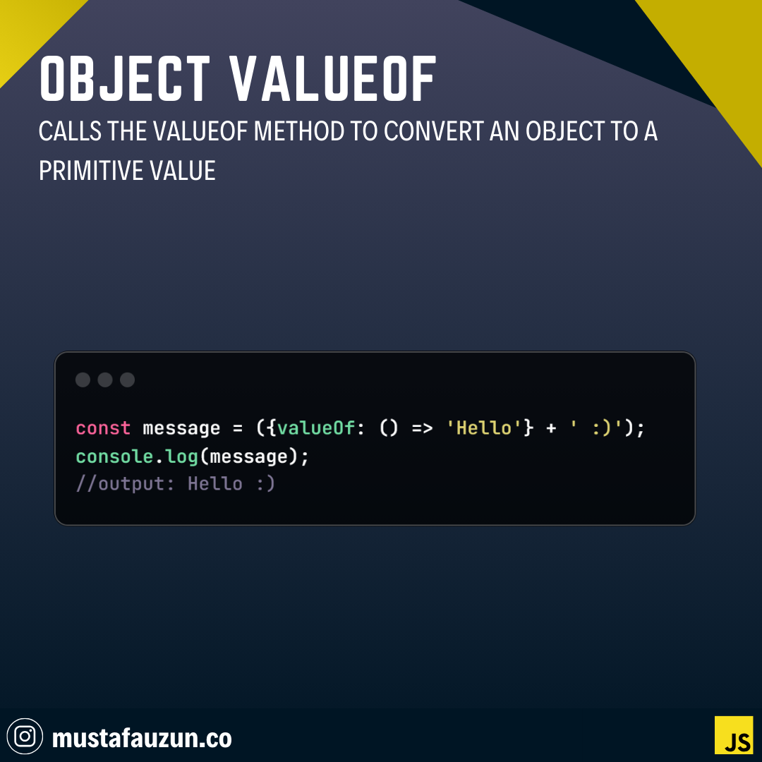 Javascript, Object ValueOf
